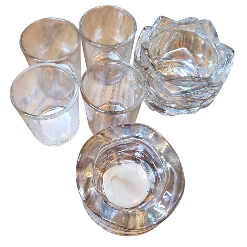 Longaberger 1989 Basket Bundle Designspirations London Candle Glass Votive Set - Picture 14 of 14